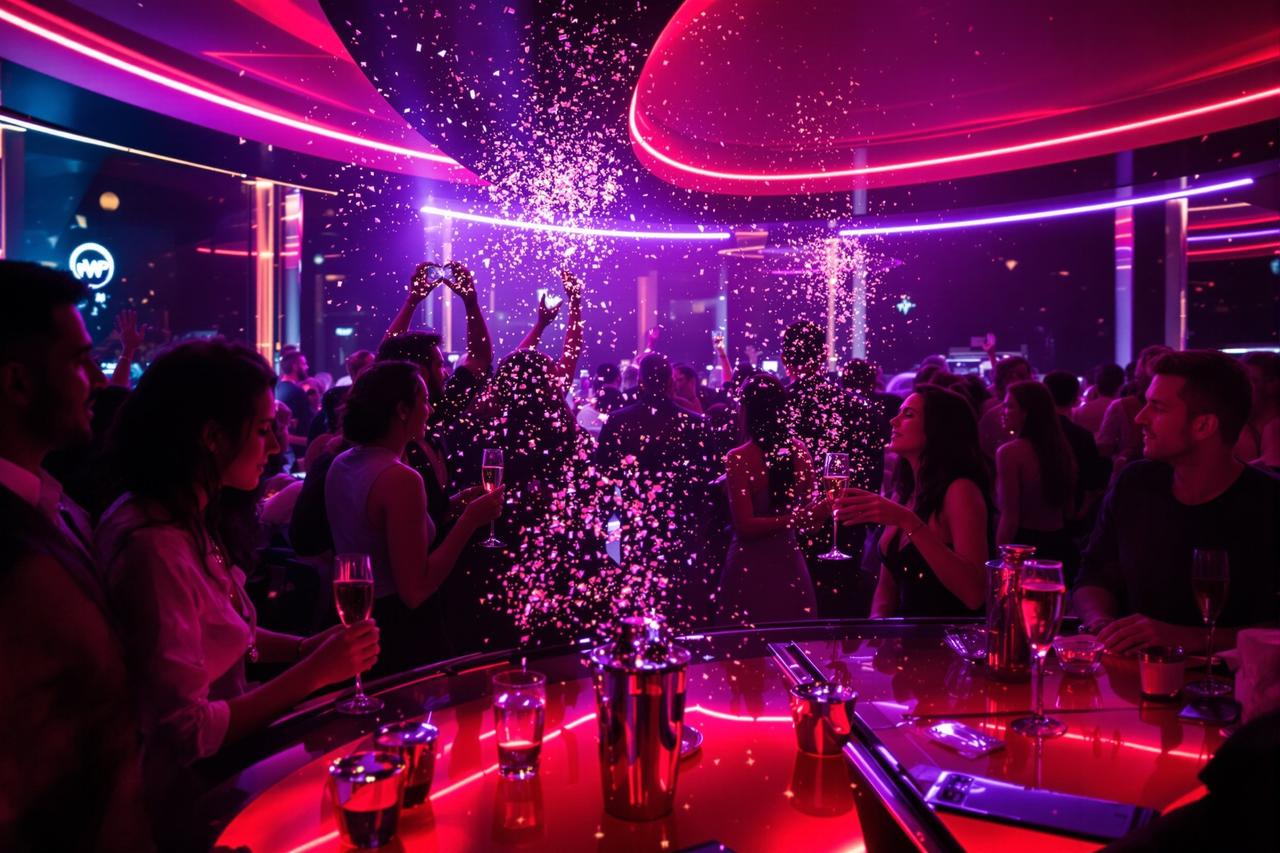 某富豪二代在夜店豪掷百万，现场视频流出引发热议